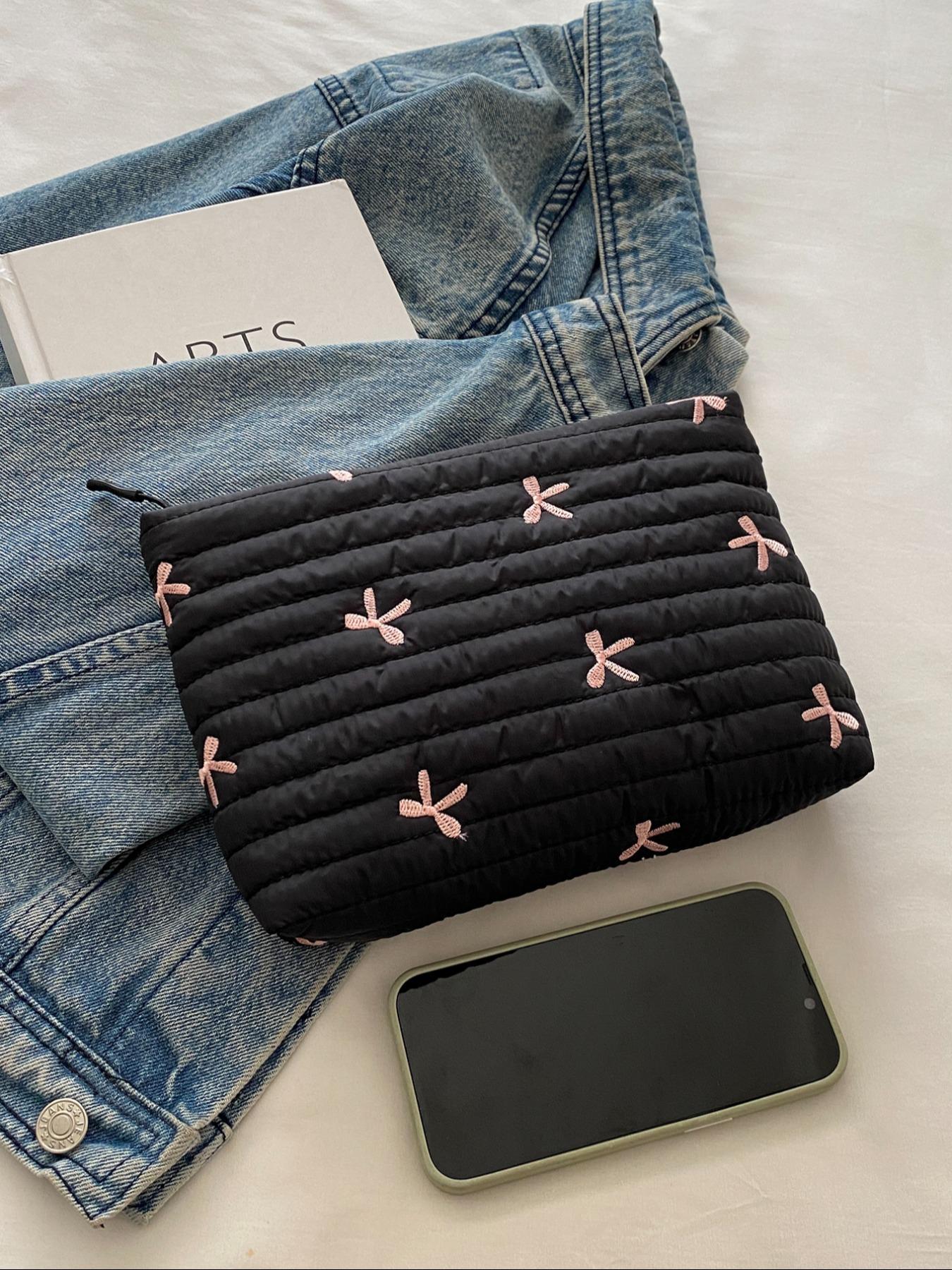 Women's Butterfly Design Handbag, Simple Foldable Storage Bag for Travel Gym Work Party Wedding, Perfect for Various Activities, Casual Trendy Purse