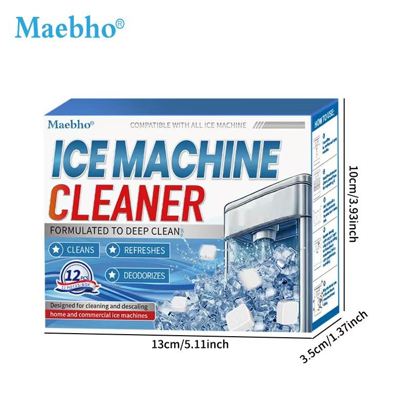Newly packaged AGICEA 12-piece ice maker cleaner descaling agent, upgraded formula, suitable for household ice maker cleaner, ice machine cleaner Newly packaged AGICEA 12-piece ice maker cleaner descaling agent, upgraded formula, suitable for household ice maker cleaner, ice machine cleaner