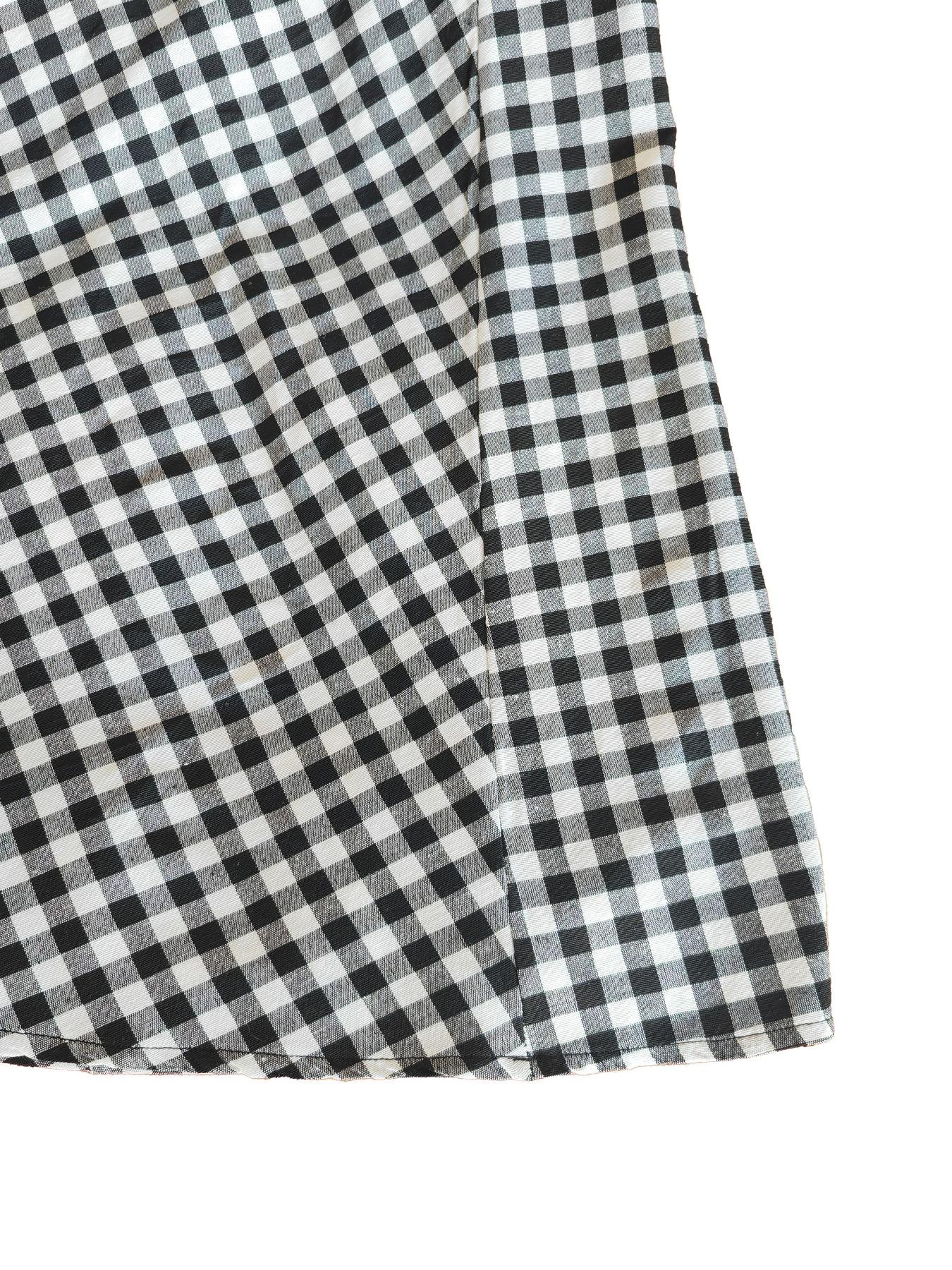 Women's Plaid Print Elastic Waist Side Pocket Maxi Skirt, Casual Long A-Line Dress, Spring & Fall Fashion, Comfortable Fit