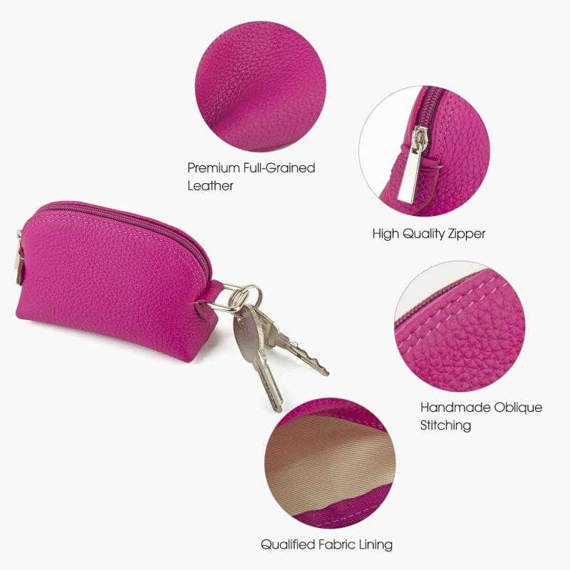[Mother's Day Gifts]Compact Keychain Coin Purse, Minimalist Zipper Card Wallet, Daily Storage Pouch for Shopping & Dating Outdoor Sports
