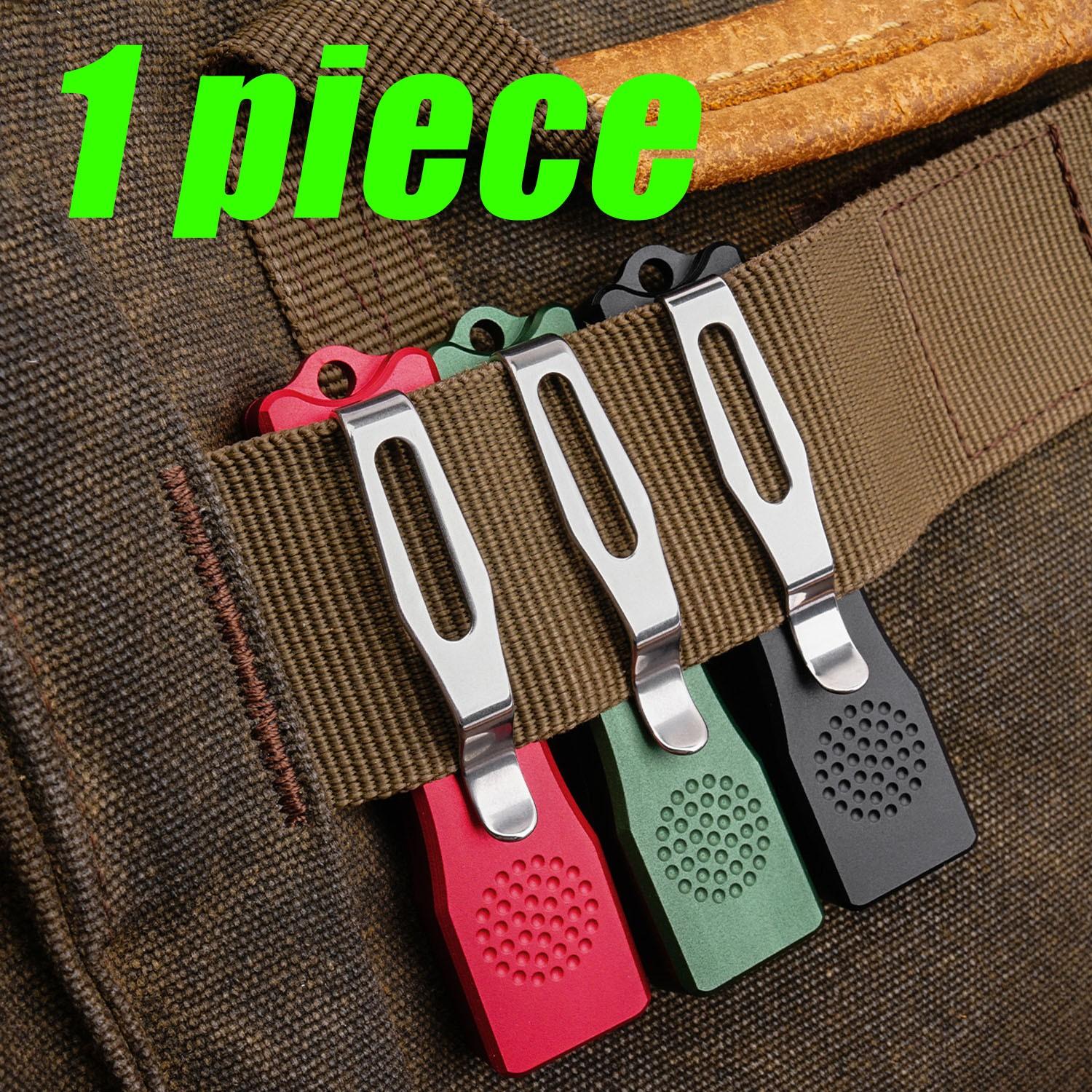 1pc Keychain Accessory, Aluminum Alloy Pocket Knife, Paper Cutter, Includes Pen Clip, Compact and Portable Design, Ideal for Daily Use