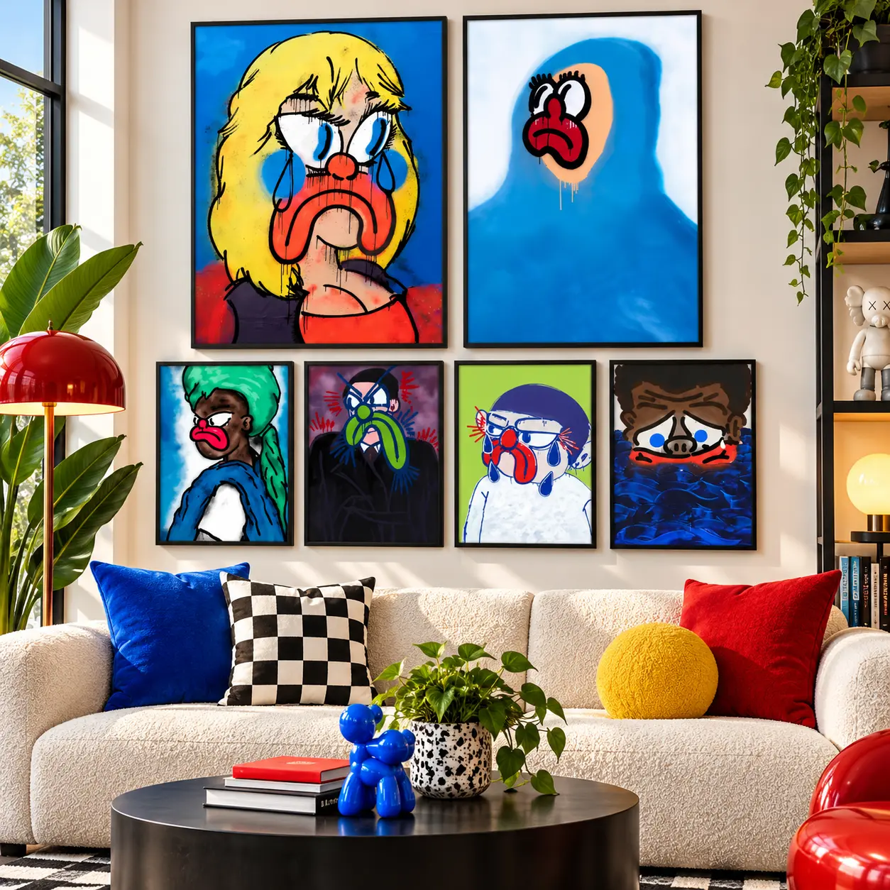Modern Abstract Wall Art Canvas Print - Unique Room Decor Colorful Graphic Print, Indoor Use Artwork for Living Room, Ideal Home Decor Gift for Bedroom