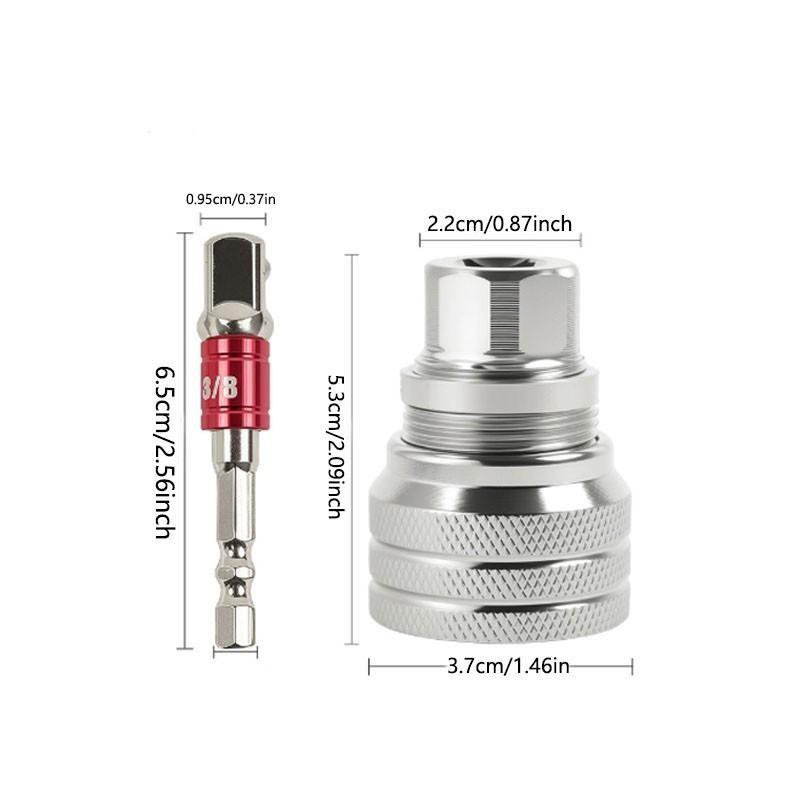 Multi-Function Universal Socket Wrench Tool, Adjustable Universal Socket Wrench, Ratchet Torque Wrench, Power Drill Accessory, Wrench Extend Rod