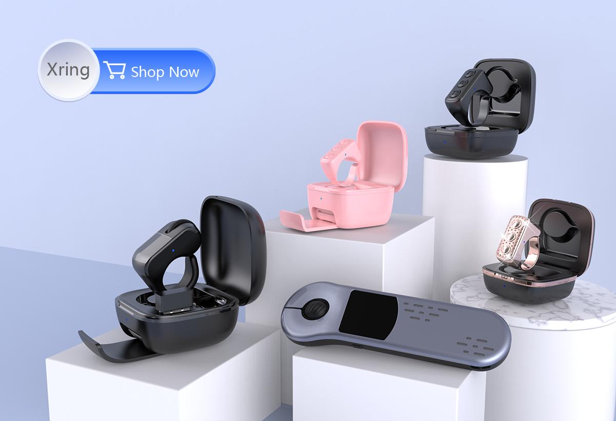 [NEW COLOR] Bluetooth Scrolling Ring Remote Control Scroller Page Turner,  selfie Video Recording Remote,Music Control, for iPhone ,iPad ,iOS,Android,Pink Accessories Selfie Devices,dealsforyoudays