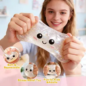 2026 Viral Ice Cream Squishy Toy, ASMR Slow Rising Soft Squeeze Stress Relief Ball, Summer Sensory Fidget Toy for Anxiety, Neeoh Style Dough Toy, Kids Adults Party Favors