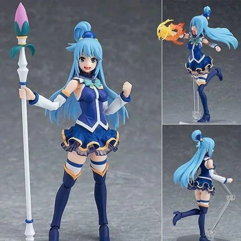 2026 hot item #399 KonoSuba Aqua Anime PVC Figure Cute Goddess Collectible Model Desktop Car Ornament Home Decor Birthday Holiday Gift Popular toys
