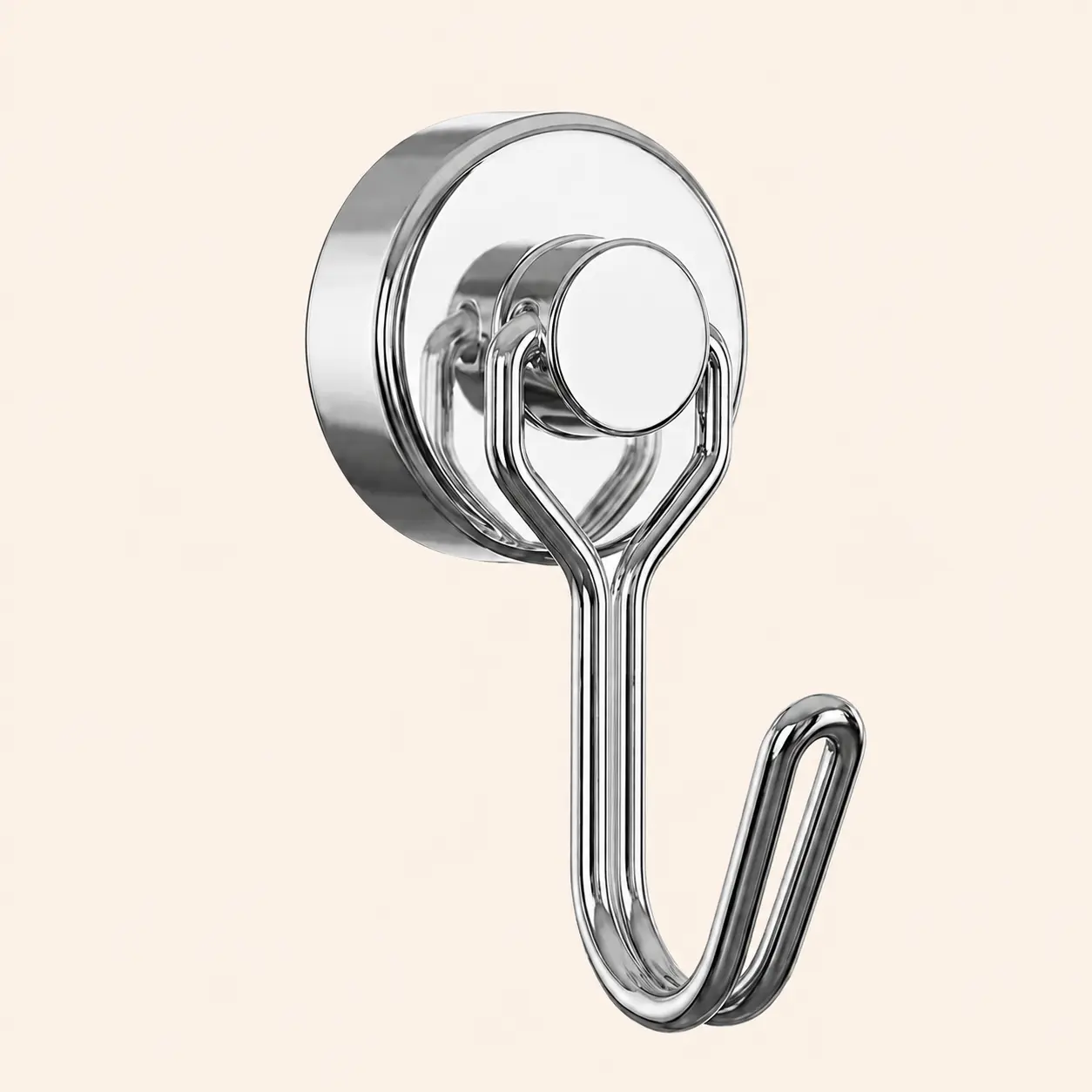 1PC Strong Hold Magnetic Mount Kitchen Hook, 360° Rotates Compact Swiveling Hook, No-Drill Space-Saving Home Organizer for Refrigerator, Metal Cabinet, Rotates 360°
