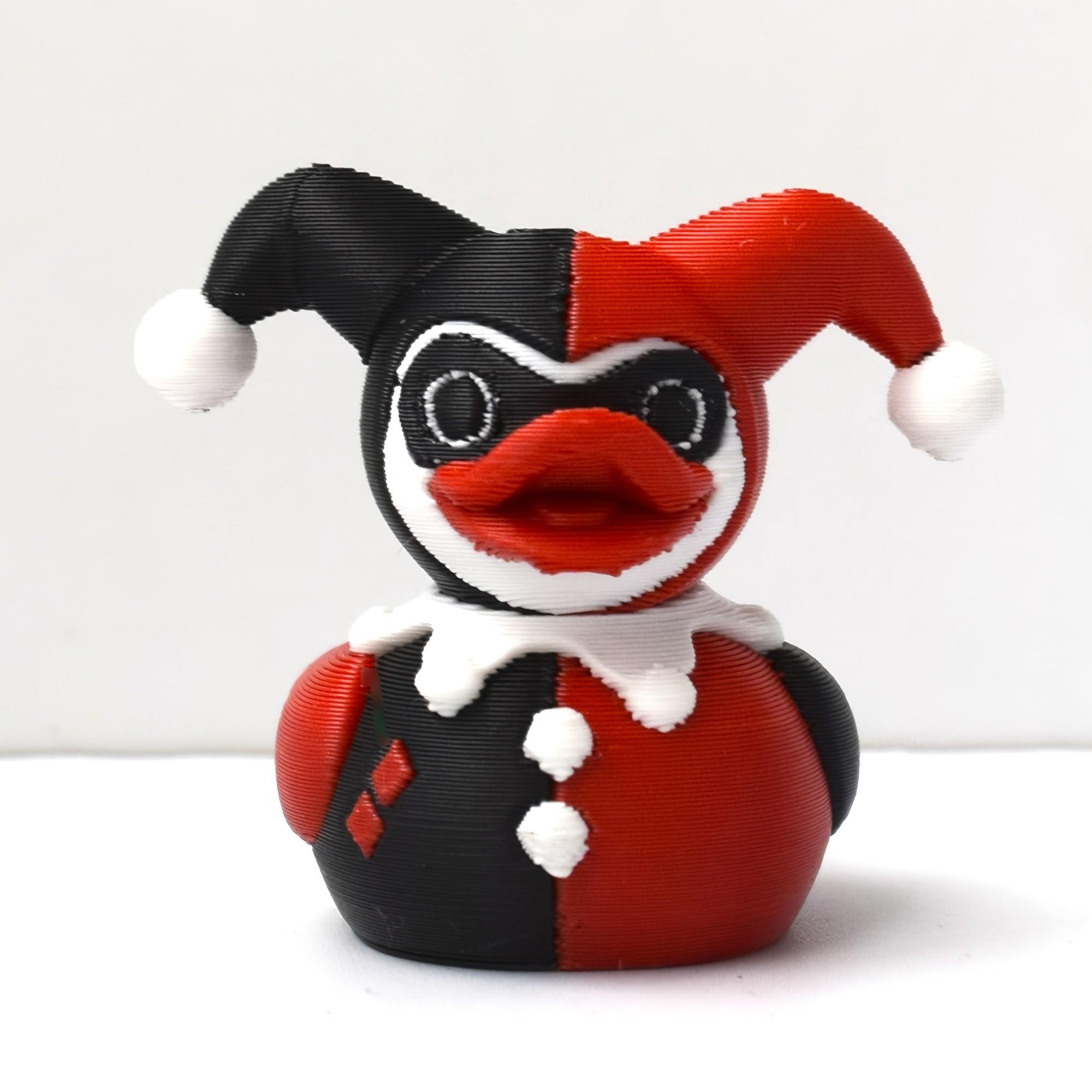 Cute Clown Duck Decorative Figurine, Fun Desk Ornament, Unique Gift for New Year & Valentine's Day, Collectible Item for Fans
