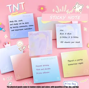 Night Sky Sticky Notes, Self-Adhesive Cartoon Memo Pads, Temporary Notes, Ideal for Students and Office Use, 1 Pack, Ca Prop 65 Compliant