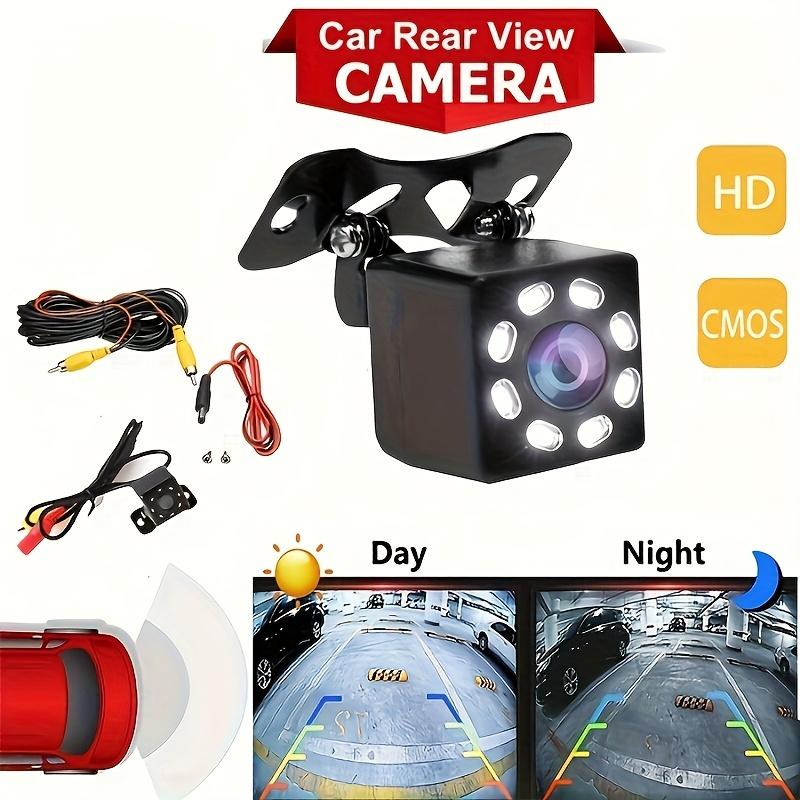 HD Rearview Mirror Reverse Camera - Universal Fit, 480p Resolution, Night Vision, Easy to Install, No Battery, Compatible with Cars/Trucks/SUVs/Travel Trailers