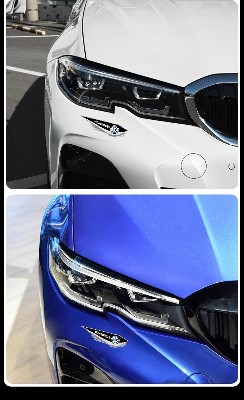 Car Body Decal Stickers Styling Emblem Accessories For VW Atlas Jetta Touareg Variant Golf Polo GTI Taos Nivus Passat Tiguan Arteon Taigo Caddy Sharan Beetle CC Amarok Transporter Caravelle Crafter Touran Scirocco Virtus