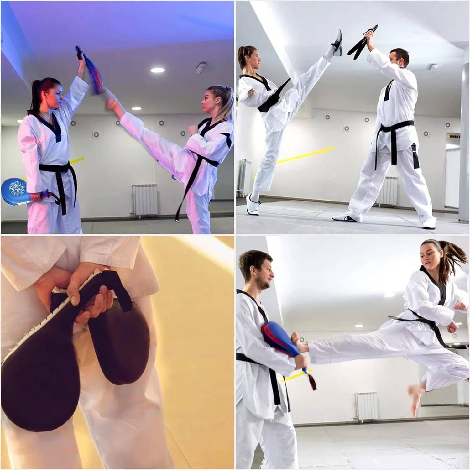1pack Taekwondo Kick Pads, Durable Striking Kick Pads, Kicking Target Pads, Punching Paddles for Tae Kwon Do, Karate, Kickboxing, Martial Arts Training