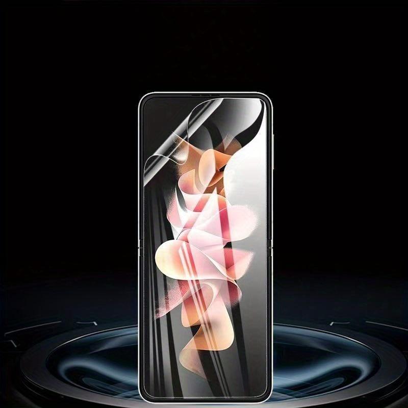 Samsung Galaxy Z Flip 5 6 7 Protective Screen Protector with 2 Front TPU Films and 2 Camera Lens Protectors High Transparency Seamless Fit Scratch Proof Shield