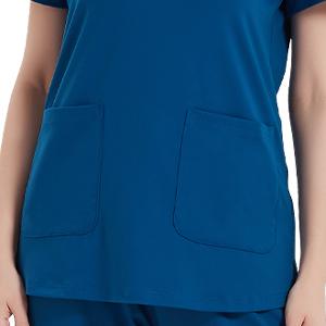 Yoga Scrub Top for Women V Neck Shirt with 2 Pockets, Comfort Soft Stretch, Easy Care  #SummerVibes