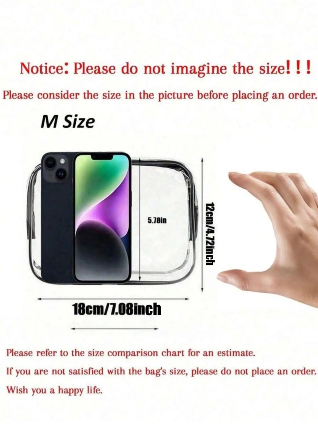 PVC Travel Organizer Pouch, Lightweight Fade-Resistant Cosmetics Bag, Portable Makeup Case, Easy-To-Clean Smart Storage Pouch