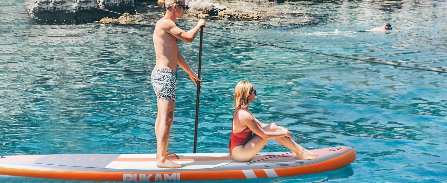 PUKAMI Inflatable Paddle Board for Adults,10.6' Stand Up Paddle Board with Premium SUP Accessories & Carry Bag,Paddle,Pump,Leash,Wide Stable Design,Non-Slip Deck,Surf Control for Youth PUKAMI Inflatable Paddle Board for Adults,10.6' Stand Up Paddle Board with Premium SUP Accessories & Carry Bag,Paddle,Pump,Leash,Wide Stable Design,Non-Slip Deck,Surf Control for Youth