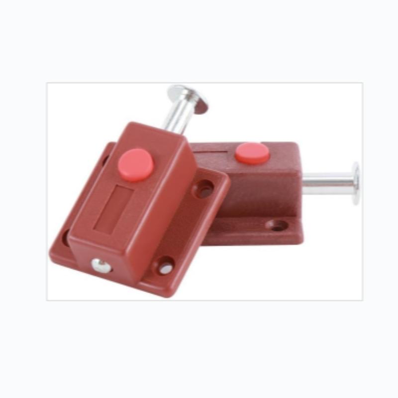 Abs Plastic Spring Latch Automatic Button Cabinet Door Surface Mount Latches Set of 4, Durable and Easy to Install Kitchen Hardware