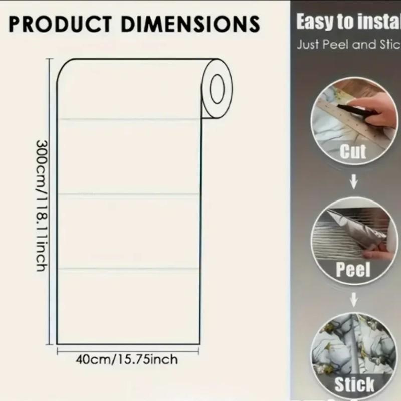 3D Self-Adhesive Wallpaper Roll, Vinyl Material, Ideal for Ceiling and Partition Decor, Easy Installation, Heat Insulation Feature