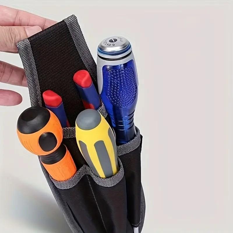 Multifunctional Tool Storage Bag, Tool Pouch, Hand-Free Waist Pack for DIY, Woodworking, Home Repair, Durable Workstation Organizer ()