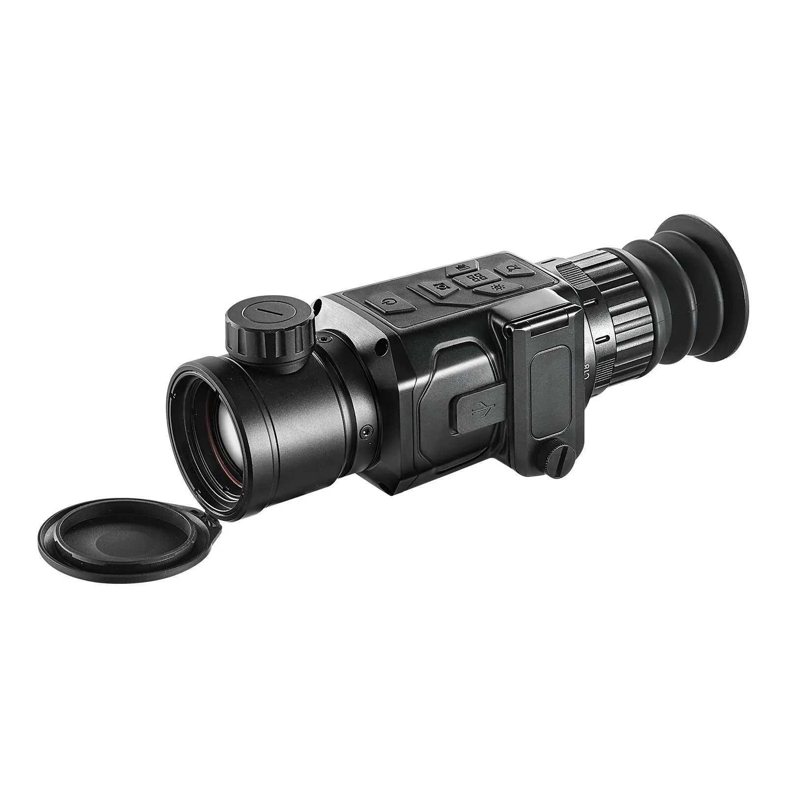 VEVOR Thermal Imager Monocular, Hunt Gear with 1X-8X Thermal Zoom, 0.39" OLED Screen, Hotspot Track & Waterproof IP54 for Hunting