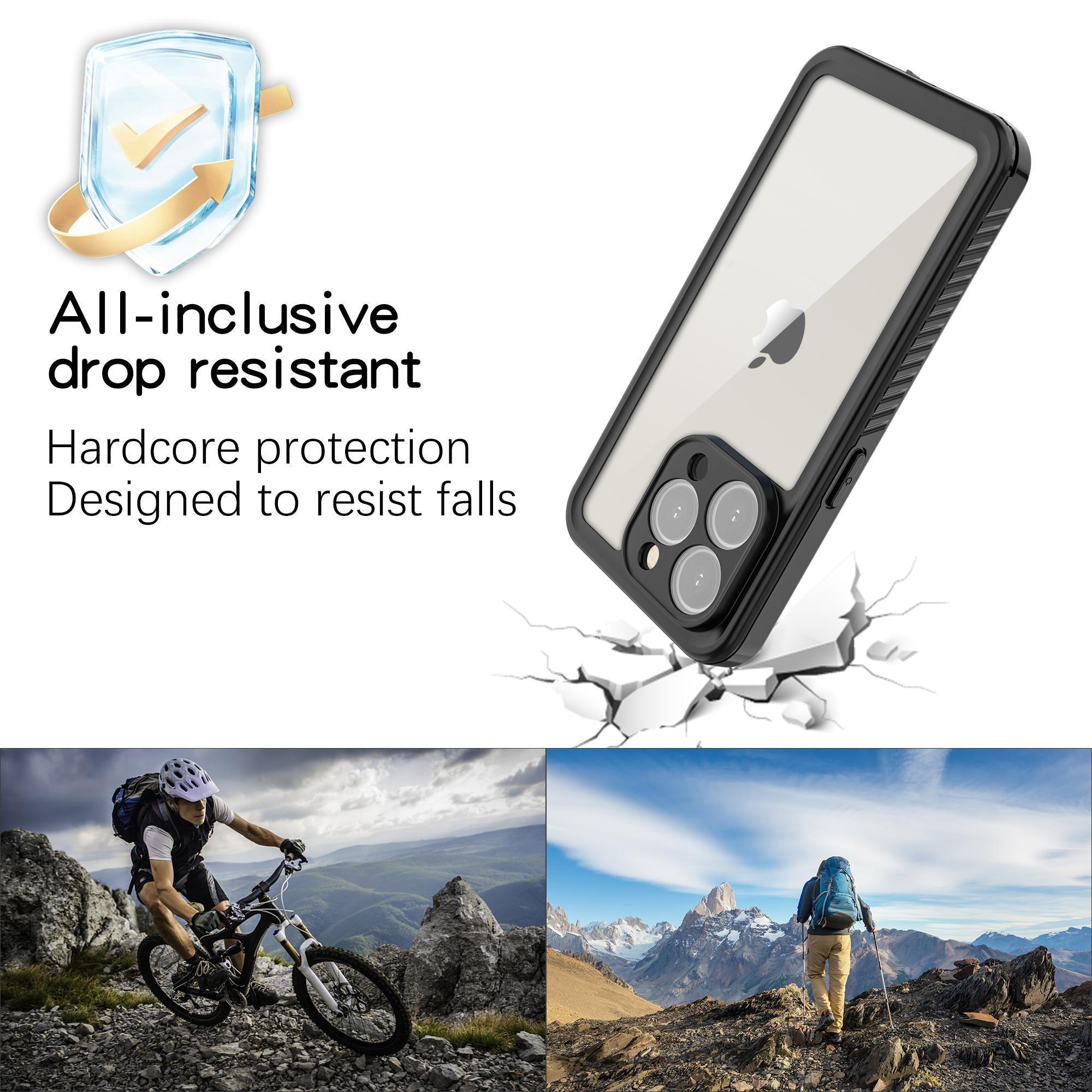 1PCS IP68 Waterproof Case For iPhone 17 16 15 14 13 12 11 Pro Max Plus Full Body Protective Cover Swim Underwater Diving Shell