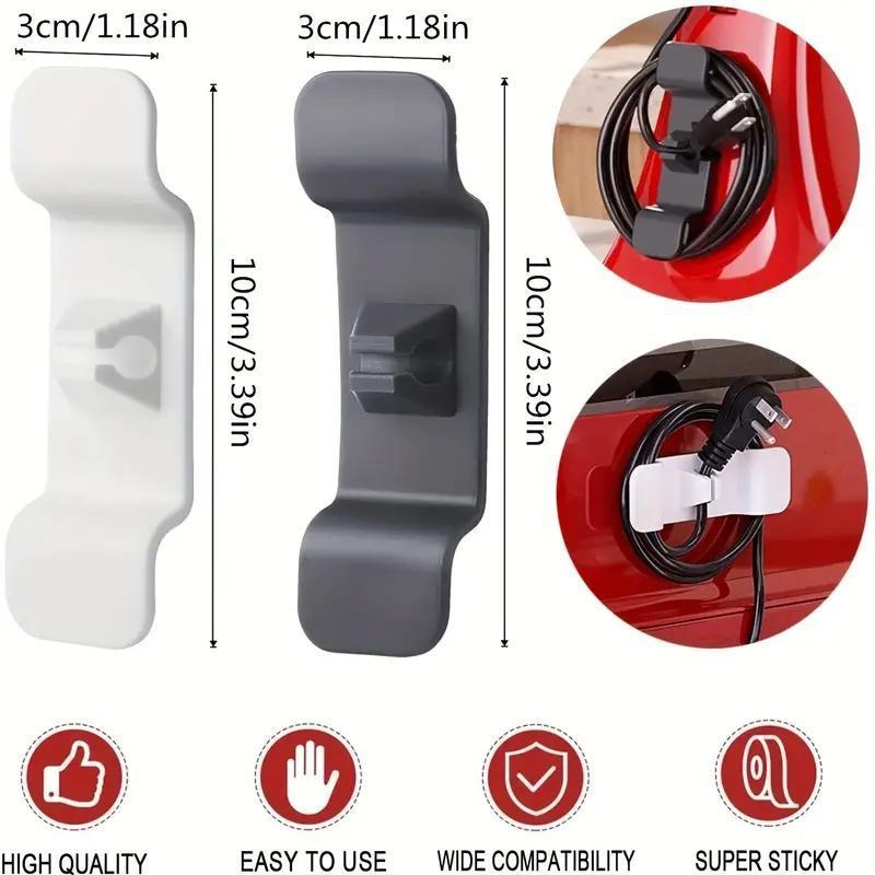 6-Pack Random Color Cord Organizers for Kitchen Appliances, Multifunctional Cable Management Holders for Air Fryers, Coffee Makers & Toasters, Self-Adhesive Kitchen Gadgets & Household Accessories