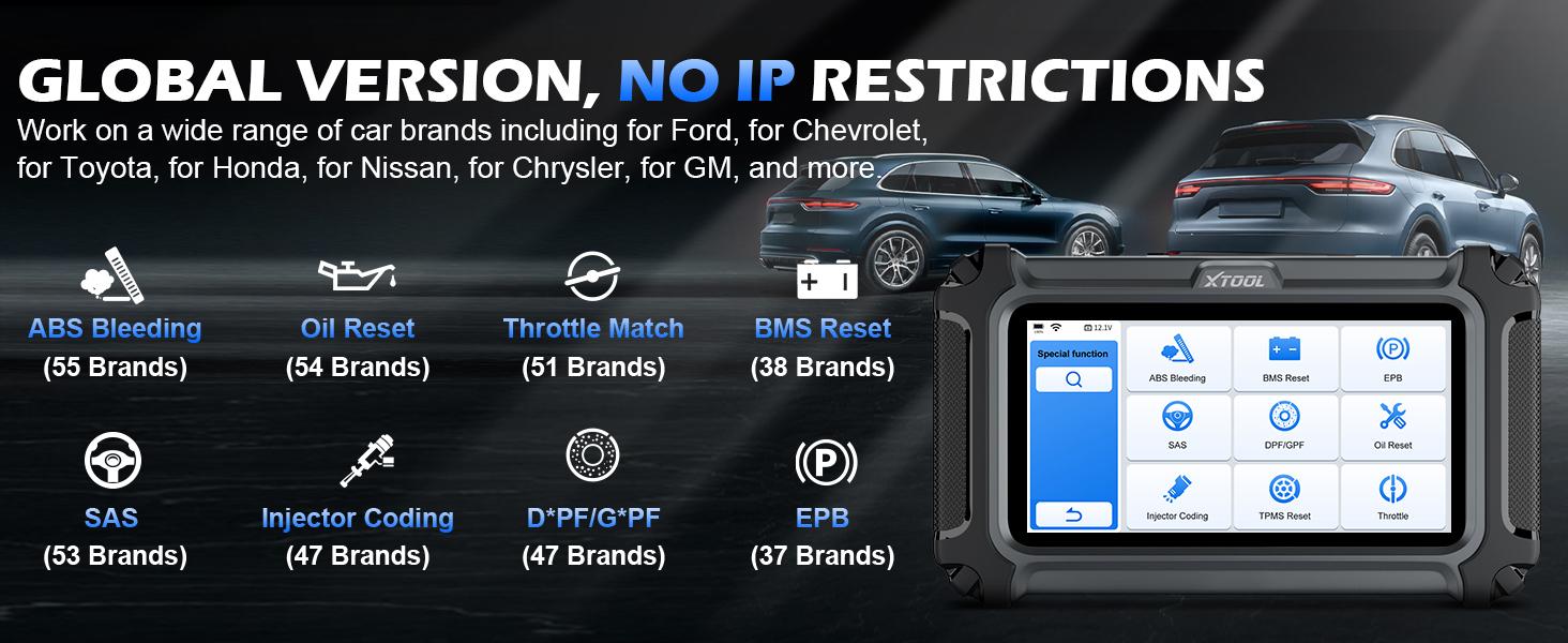 [Summervibes] XTOOL D5 OBD2 Scanner Greenish ECM/TCM/ABS/SRS Car Diagnostic Tool, Electronic Brake Reset, ABS Bleed, Throttle Relearn, Clear Check Engine Light, Lifetime Free Updates car diagnosis scanner Automotive Vehicle Special Functions Obd2 Obdii su