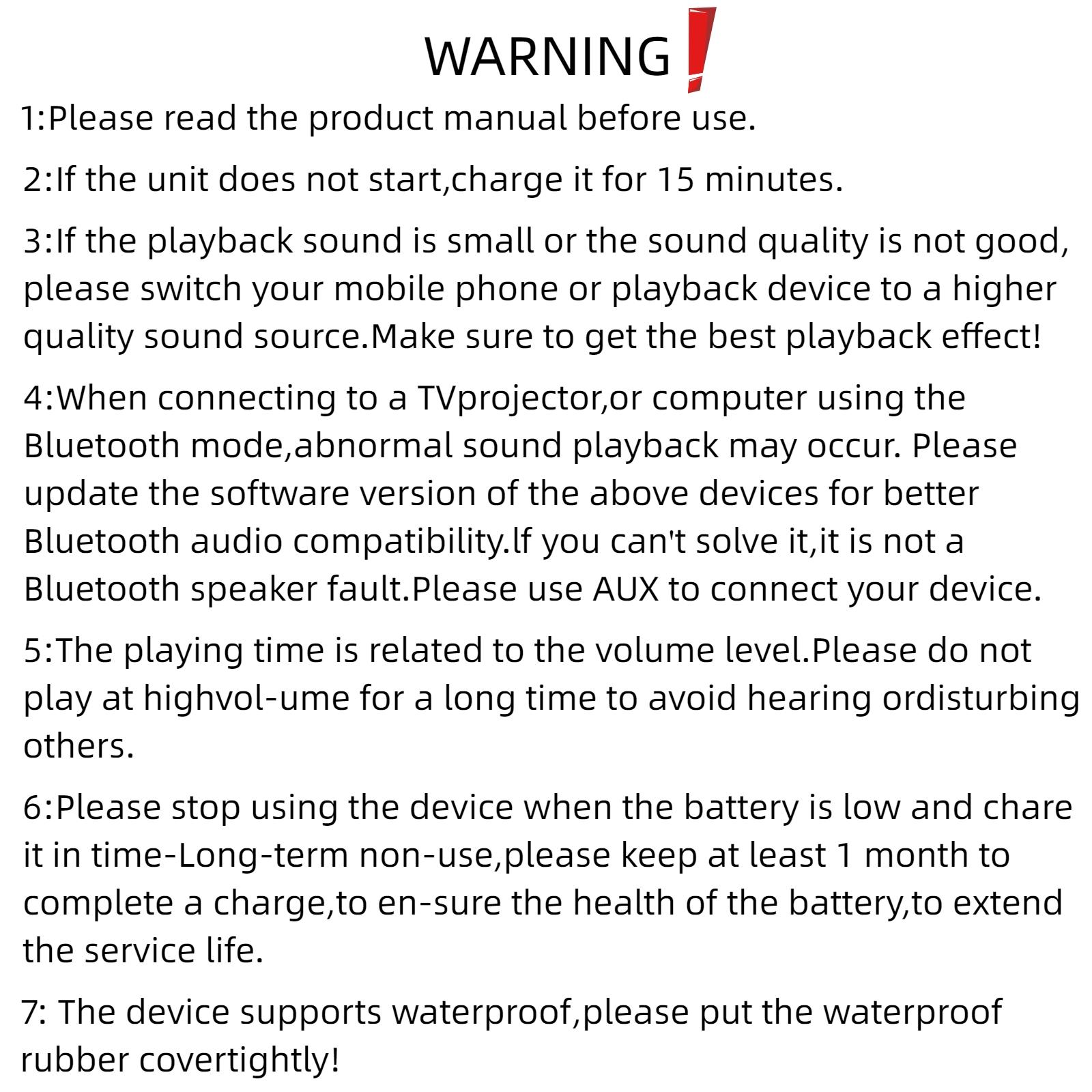 ZEALOT Fitness & Outdoor Bluetooth Speaker, 100W HIFI Stereo & Deep Bass, IPX7 Waterproof, 24000mAh Battery, RGB Lights, Carry Strap, Power Bank for Gym Yoga Camping Beach