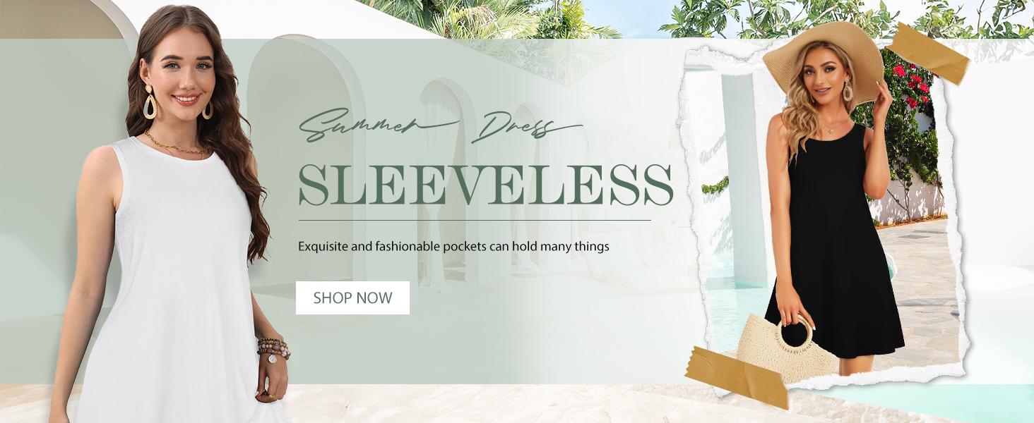 JOLIGAL Womens Summer Dresses Casual Sleeveless Tshirt Sundress Beach Cover Up with Pockets Loose Tank Dress 2026 JOLIGAL Womens Summer Dresses Casual Sleeveless Tshirt Sundress Beach Cover Up with Pockets Loose Tank Dress 2026