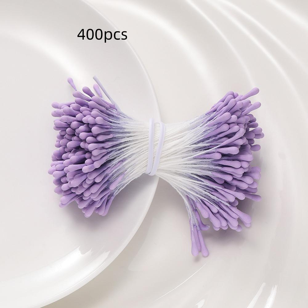 400 Multicolor Polyester Artificial Flower Stems, Soft Touch Handmade Bouquet Decorations, DIY Floral Arrangements, Home Decoration, Weddings, Parties
