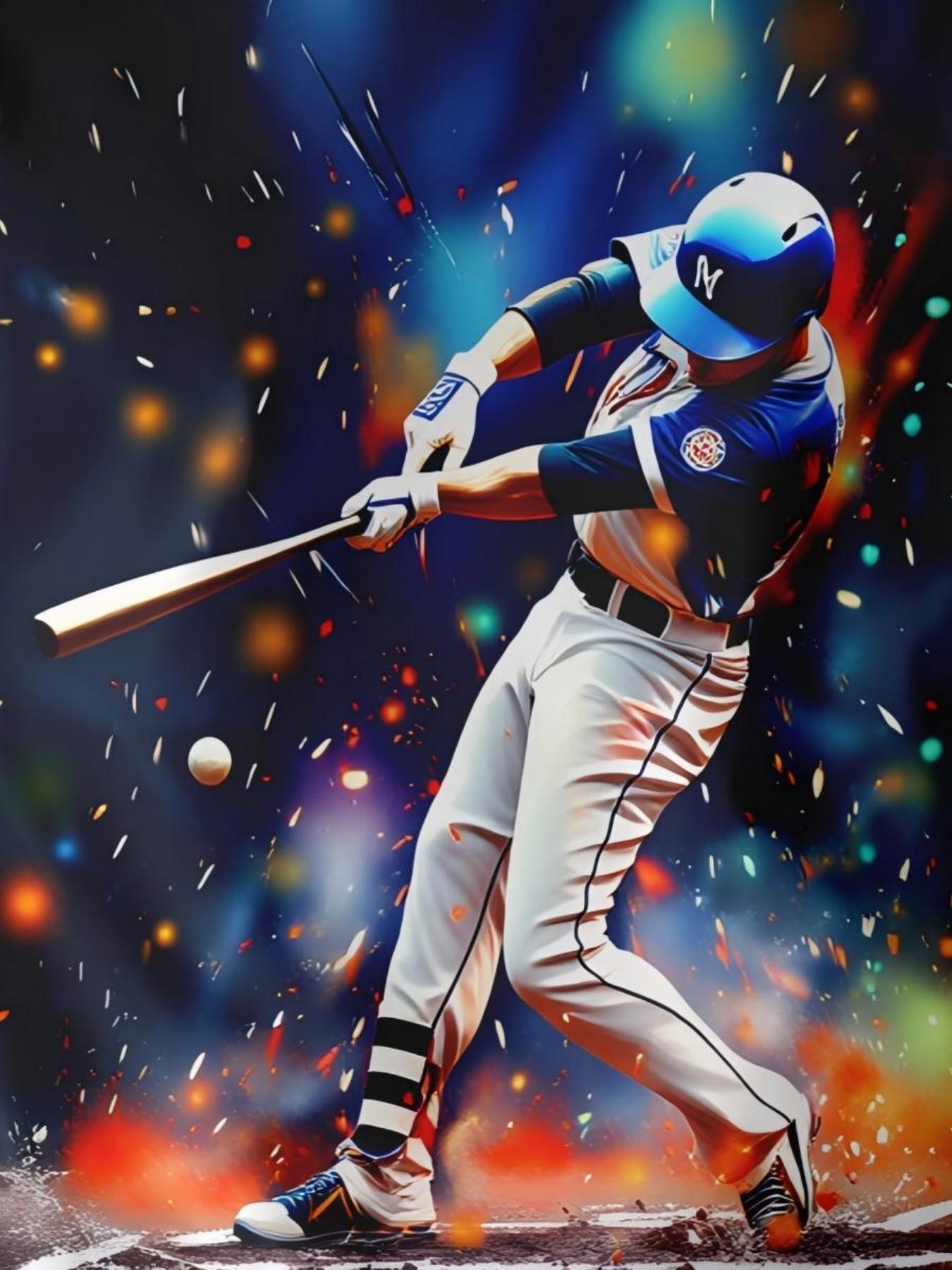 Boy Baseball Player Pattern T-Shirt, Kids Epic Game Day Print, Cool Sports Style Casual Summer Short Sleeve Top, Teenager Wear