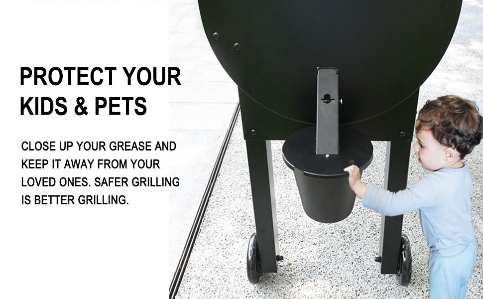 VATTAFRAST Grease Bucket with Lid & Silicone Liner, Upgraded Grill Accessories, Replacement Drip Bucket for Traeger Smokers & Grills Compatible with Traeger, Pit Boss, Z Grills, Recteq, and More Square Stee,FathersDayGift VATTAFRAST Grease Bucket with Lid & Silicone Liner, Upgraded Grill Accessories, Replacement Drip Bucket for Traeger Smokers & Grills Compatible with Traeger, Pit Boss, Z Grills, Recteq, and More Square Stee,FathersDayGift