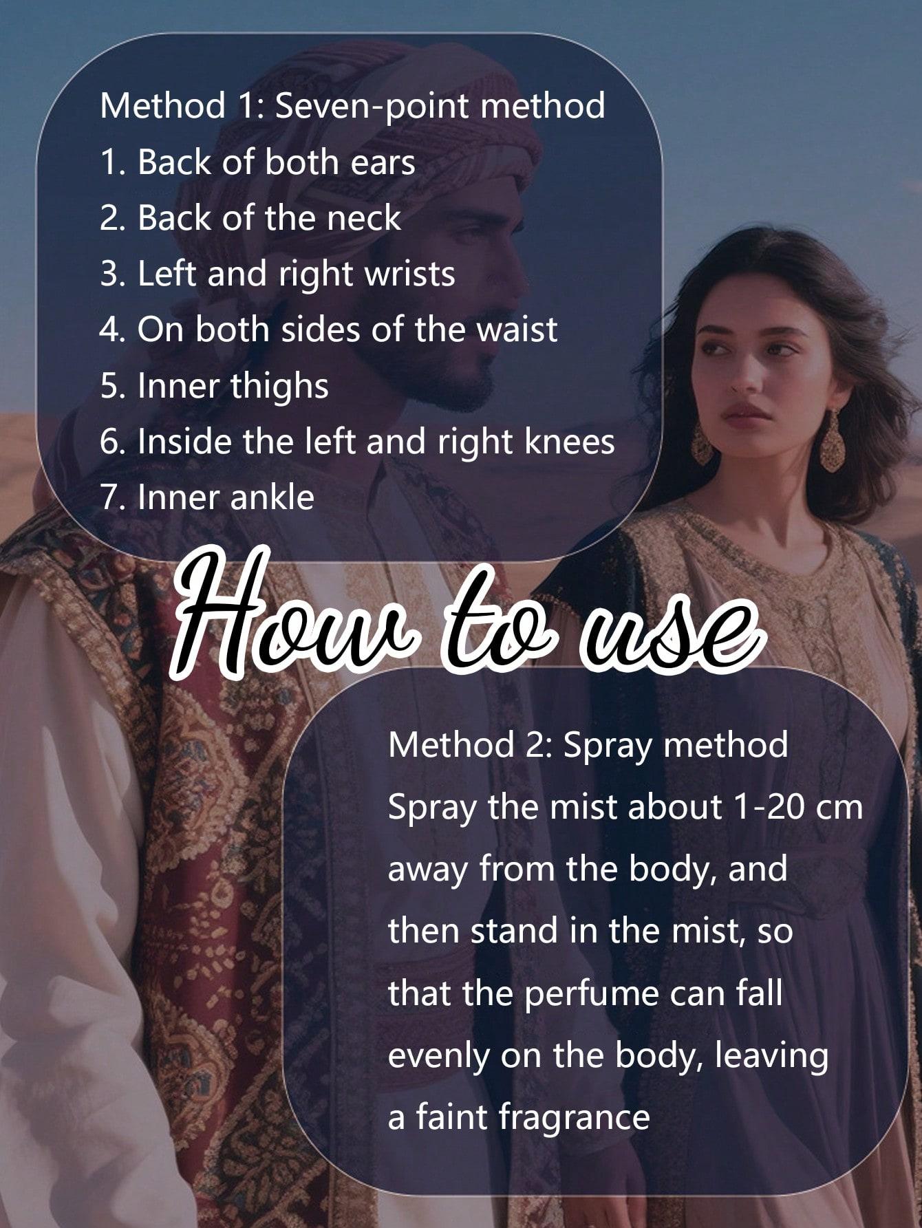 Arabian Women's Perfume, embodying Middle Eastern luxury fragrance. 100ml capacity, uniquely designed for dates & everyday occasions. Passion fruit and raspberry scent, Arabian-style fragrance, aromatic cologne.