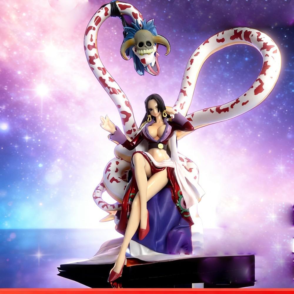 One Piece Boa Hancock Figure! Empress with Snake Form & Gaming Setup Vibe，Unboxing Boa Hancock Statue! Must-Have Collectible for One Piece Fans，Perfect Desk Decor for Anime Lovers, Anime Design, Anime Figures