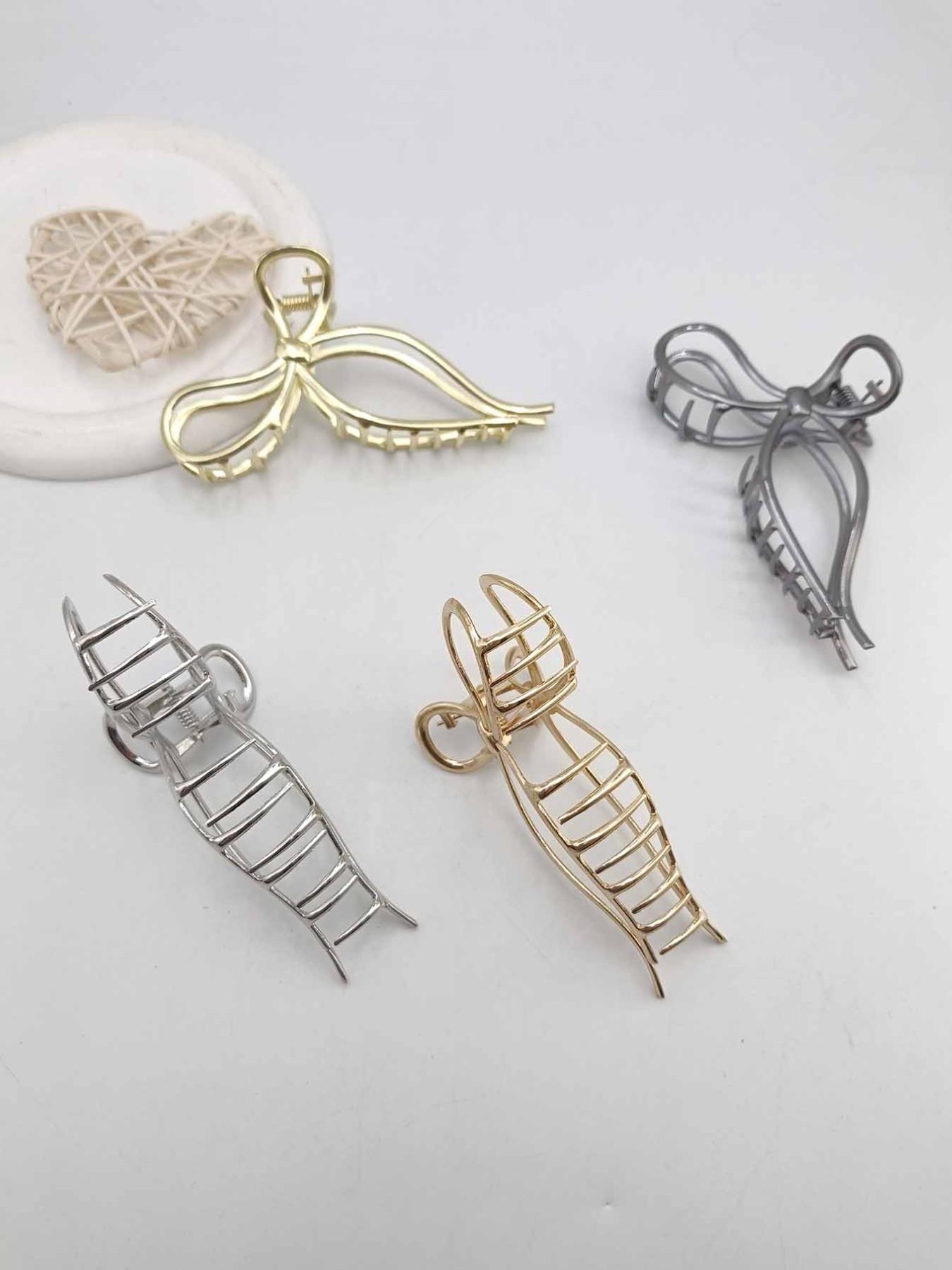 1PC 11.5cm Hollow Butterfly Metal Hair Clip, Lightweight Design, Gentle on Hair, Perfect for Commuting, School, Dates, All Seasons