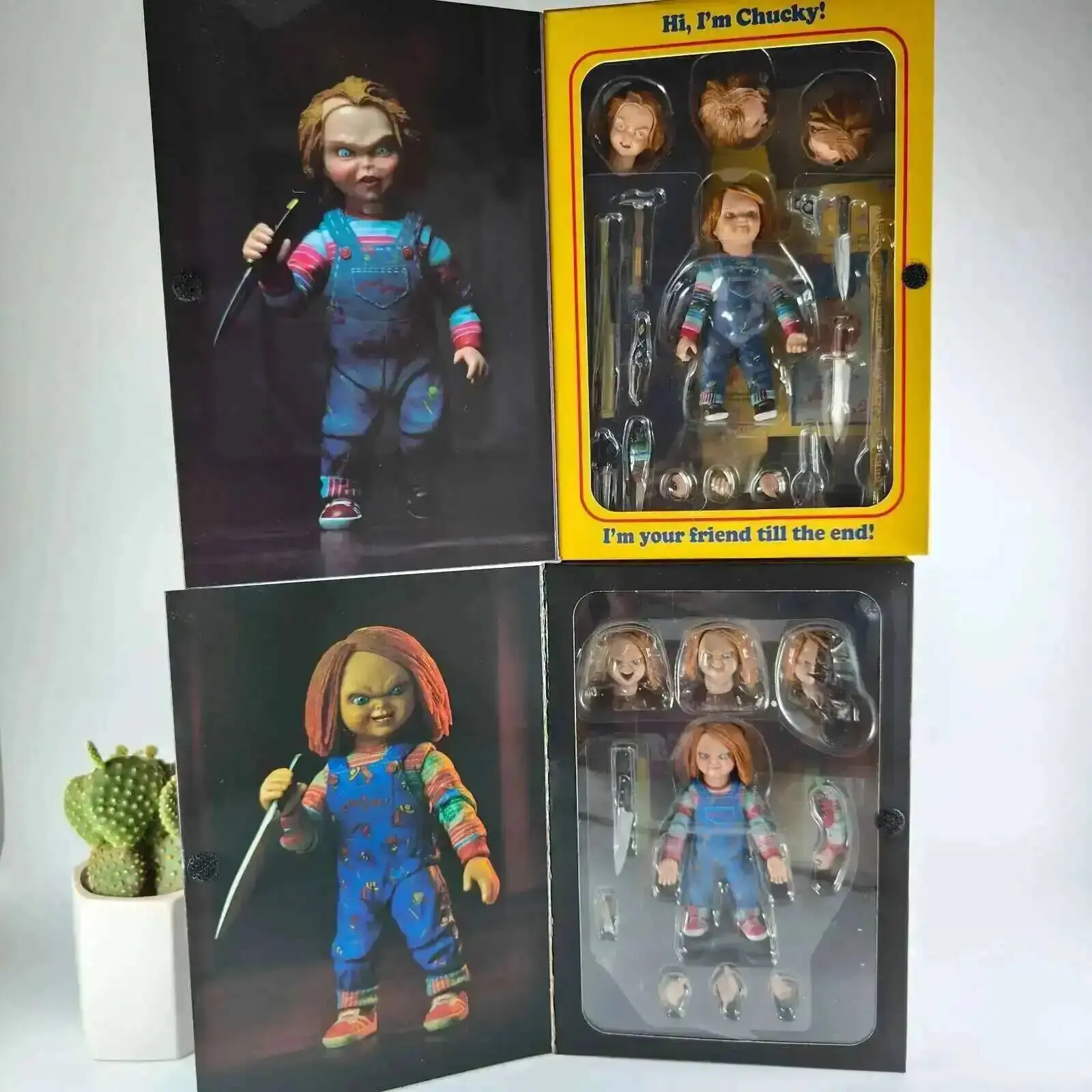 2026 hot item Neca Good Guys Chucky Action Figure He Wants You Be A Best Friend Child's Play Chucky Figure Toys Doll Christmas Gift 12cm Popular toys