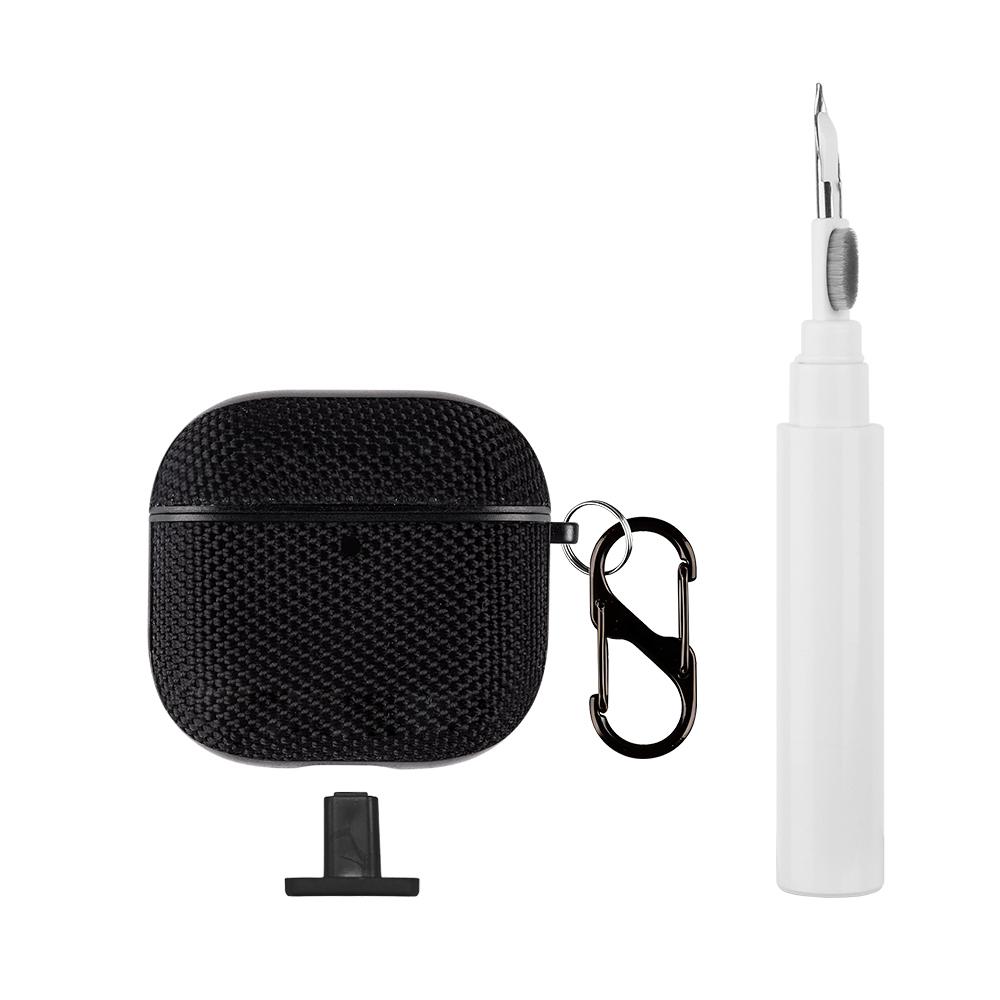 Protective Case + Cleaning Pen Set, Headphone Accessories, Scratch-Resistant Shockproof Design for AirPods 4th Gen, Comfortable Nylon Texture, Bottom Charging Port