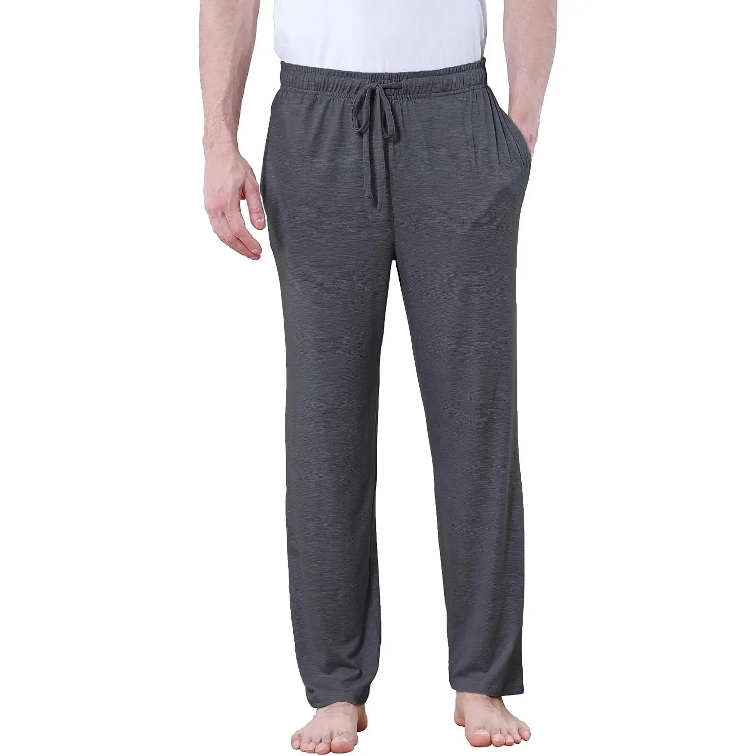 Men's Lightweight Pajama Pants - Soft Lounge Sleep Joggers with Adjustable Drawstring & Pockets, All-Season SleepwearGift