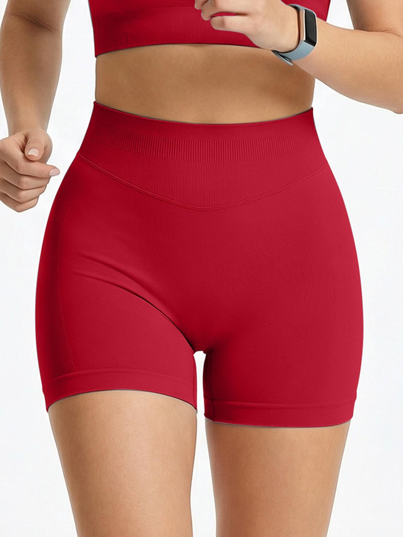 Women's Comfortable Seamless Shorts, Tummy Control Anti-Irritation Design, Casual Daily Sports Fitness Wear, All Seasons