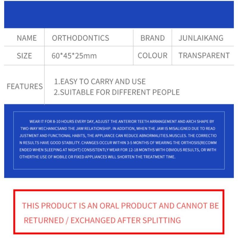 Silicone orthodontic braces Product with Storage Case, Comfortable to Wear, Safe to Use, Suitable for Both Men and Women