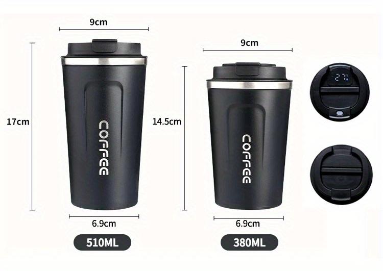 Smart 304 Stainless Steel Double Wall Vacuum Coffee Cup Digital Thermo Mug with Led Temperature Display
