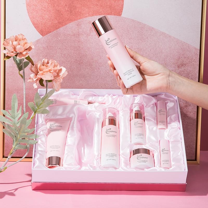 Korean Style Glass Texture Skincare Set, 8-Piece Hydrating Moisturizing Kit, Suitable for Sensitive Skin, Contains Hyaluronic Acid, Daily