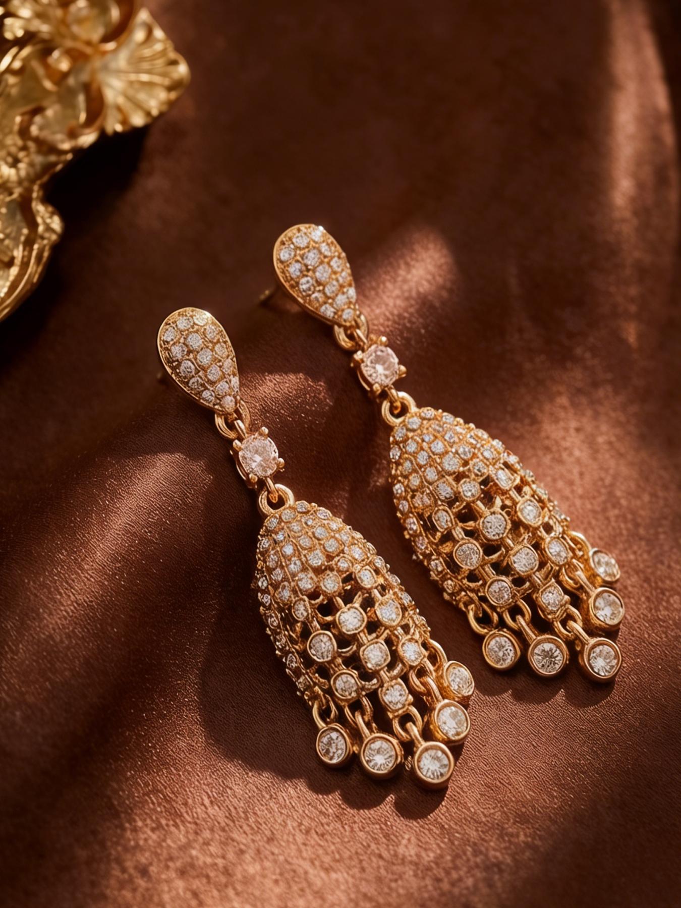 1 pair of fashionable and elegant tassel pendant earrings, suitable for daily commuting, vacation and dating, and also a surprising and exquisite small gift.