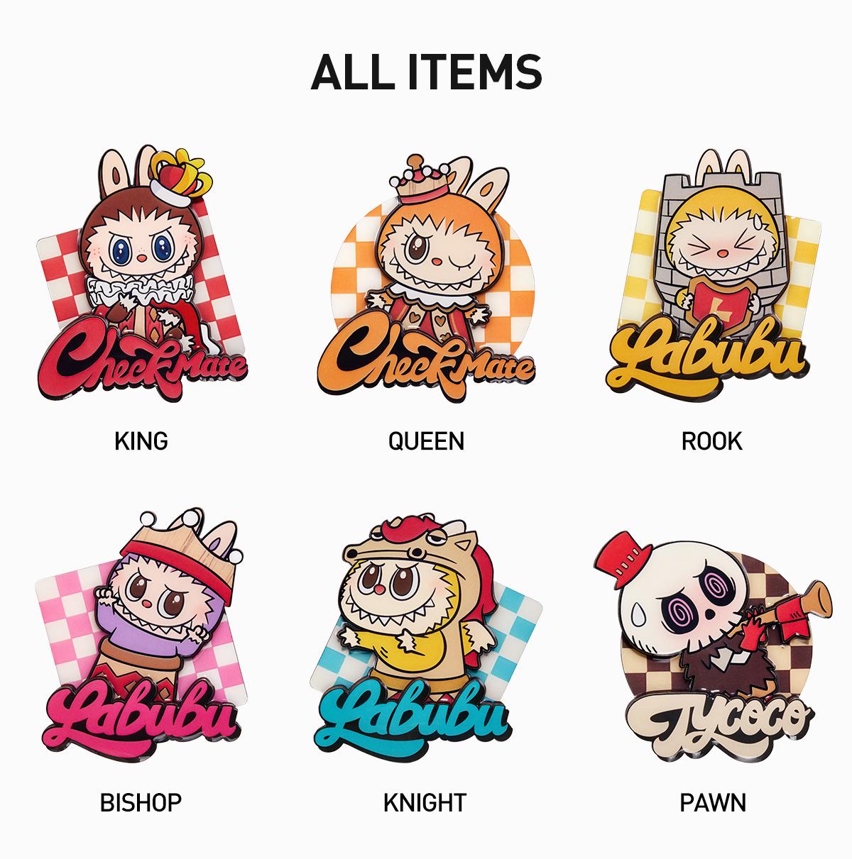 THE MONSTERS Let's Checkmate Series-Fridge Magnet Blind Box