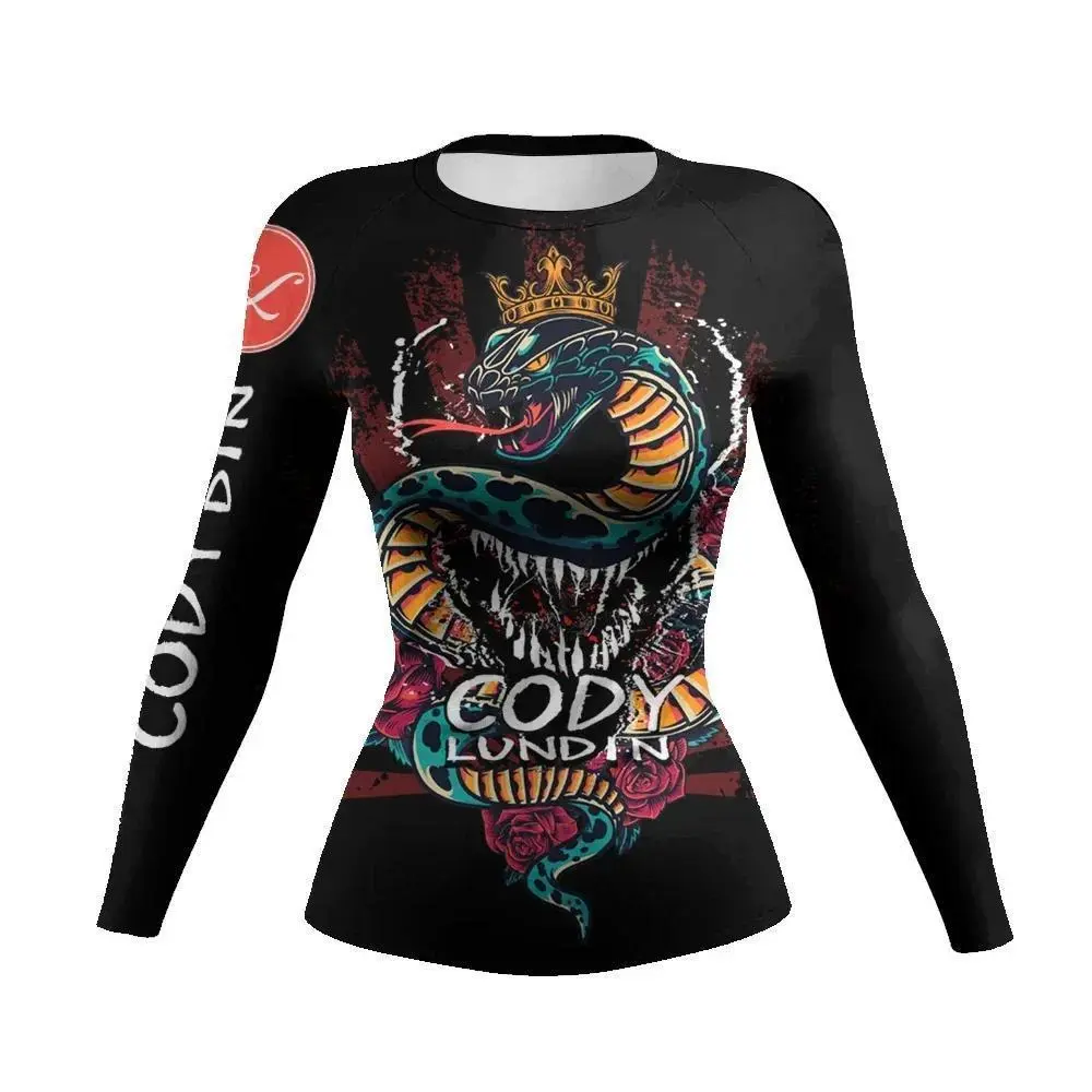 Rashguard Jiu Jitsut Shirts Voor Vrouwen Mma Compressie Shirt Muay Thai Gi Kickboksen Shirts Gym Sportkleding Bjj Gi Boks Truien