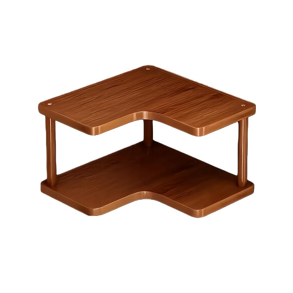 Space-saving curved corner shelf, multi-layer countertops, cabinets, laundry storage units, easy-to-assemble corner shelves, suitable for small spaces, coffee station organizers, practical shelving units