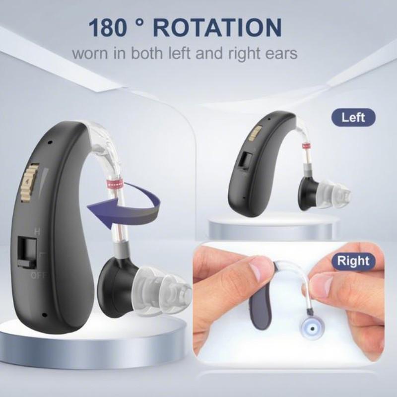 Mobile phone sound amplifier, hearing aid, personal sound amplification headphones, adjustable volume enhanced headphones, lightweight and comfortable full-ear headphones suitable for the elderly and adults, suitable for daily use.