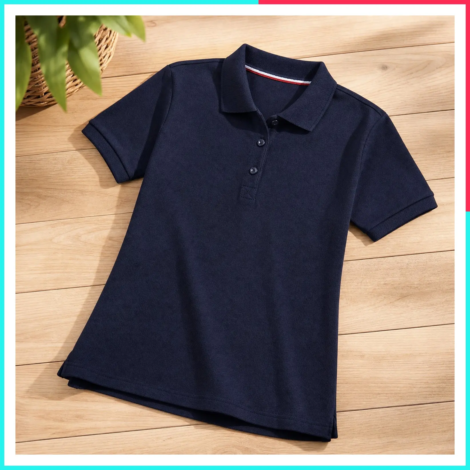 Women's & Juniors' Short Sleeve Stretch Pique Polo Shirt
