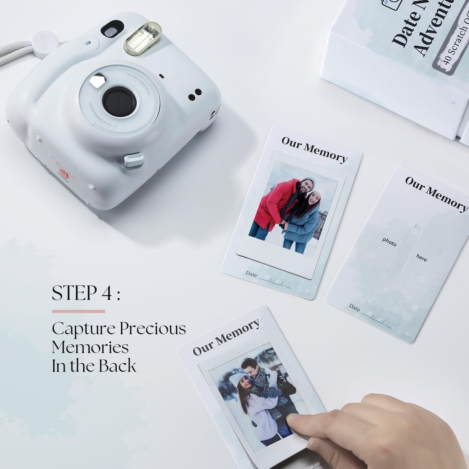 40 Fun Date Night Adventure Scratch-Off Card Game Idea, Fun Party Game Cards, Casual Dating Adventure, Perfect for Gatherings Couple,Romantic Wedding Anniversary Couple Gifts for Him, Her, Men, Boyfriend, Girlfriend, Bride, Husband, Wife, Couples Gifts fo