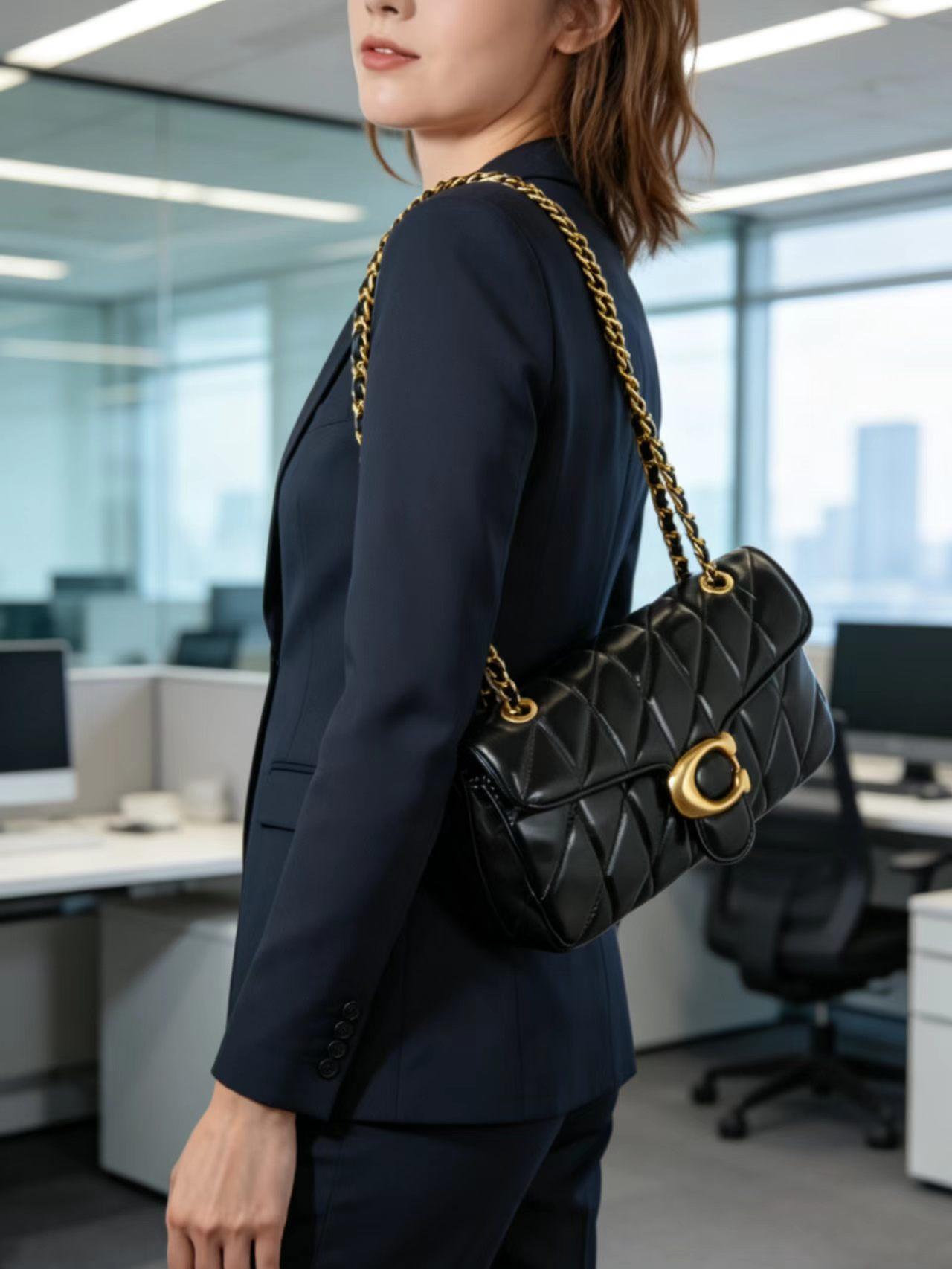 High-End Luxury Women's Bag, Rhombus Chain Fashion Fajita Underarm Bag, Versatile Classic Retro Single Shoulder Crossbody Bag